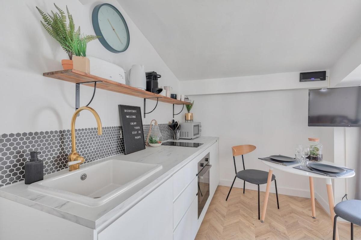 Appartement Renove Proche Arc Triomphe - 2P Paris Bagian luar foto